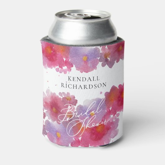 フローラ水彩ブライダルシャワー 缶クーラー (缶裏面)