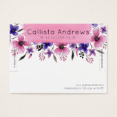 フローラ水彩ブラシストロークブレスレット表示 (正面)