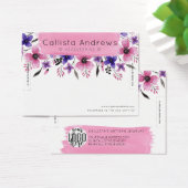 フローラ水彩ブラシストロークブレスレット表示 (デスク)