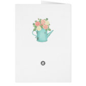 フローラ水彩ブルーピンクホワイトローズ (裏面)