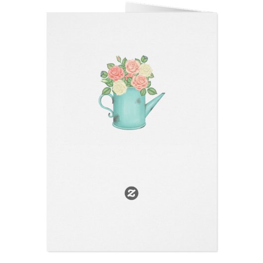 フローラ水彩ブルーピンクホワイトローズ (裏面)