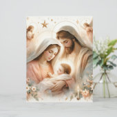 フローラ水彩ベビーイエズスクラップブック紙 (スタンド正面)