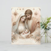 フローラ水彩ベビーイエズスクラップブック紙 (スタンド正面)