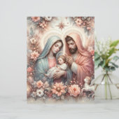 フローラ水彩ベビーイエズスクラップブック紙 (スタンド正面)