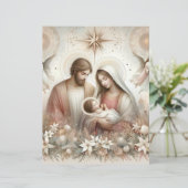 フローラ水彩ベビーイエズスクラップブック紙 (スタンド正面)