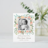 フローラ水彩ベビー写真 案内ポストカード (スタンド正面)