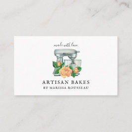 フローラ水彩ベーキングツールベイカーベーカリー 名刺