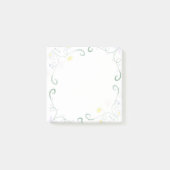 フローラ水彩ボーダーポストイットメモ帳 ポストイット (正面)