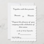 フローラ水彩ポピーと結婚式招待状 招待状 (裏面)