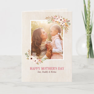 フローラ水彩マザーズデイカード カード