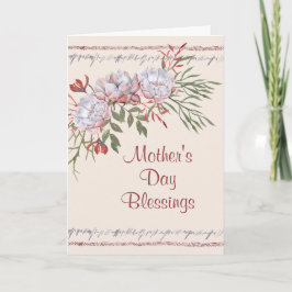 フローラ水彩マザーズデイ恵み聖なる書物、 経典 カード