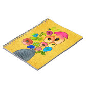 フローラ水彩モダン花芸術 ノートブック (左側)