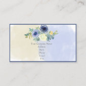 フローラ水彩モノグラエレガントム 名刺 (裏面)