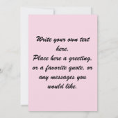 フローラ水彩モノグラムピンクアジサイ 招待状 (裏面)