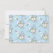 フローラ水彩モーニンググローリーハンドスティング 出欠カード (裏面)