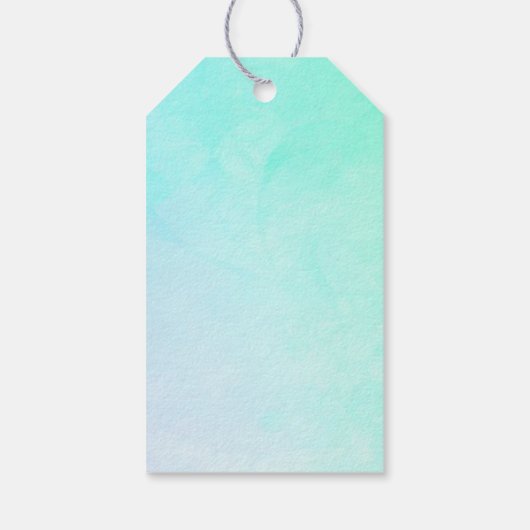 フローラ水彩リース(ハッピーバースデーと経年付) ギフトタグ (裏面)