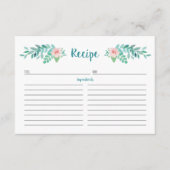 フローラ水彩レシピカード エンクロージャーカード (正面)