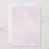 フローラ水彩ワイルドフラワージオメトリック結婚ス 招待状 (裏面)