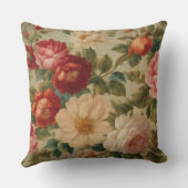 フローラ水彩ヴィンテージ収モダン集 クッション (裏面)