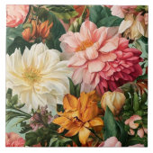 フローラ水彩ヴィンテージ収モダン集 タイル (正面)