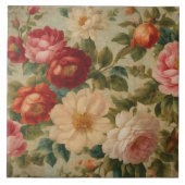 フローラ水彩ヴィンテージ収モダン集 タイル (正面)