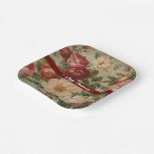 フローラ水彩ヴィンテージ収モダン集 ペーパープレート (傾斜あり)