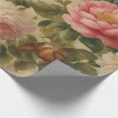 フローラ水彩ヴィンテージ収モダン集 ラッピングペーパー (角)