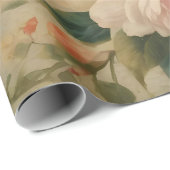 フローラ水彩ヴィンテージ収モダン集 ラッピングペーパー (ロールコーナー)