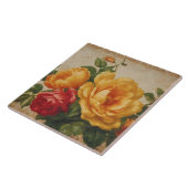 フローラ水彩ヴィンテージ収人気がある集 タイル (側面)