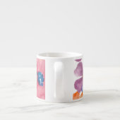 フローラ水彩交響曲:シームレスパターン エスプレッソカップ (裏面)