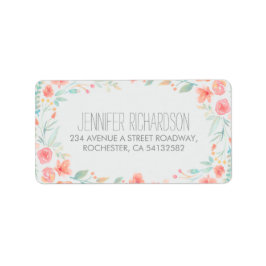 フローラ水彩住所 シール