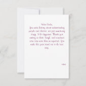 フローラ水彩先生履歴評価 サンキューカード (裏面)