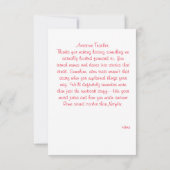 フローラ水彩先生履歴評価 サンキューカード (裏面)