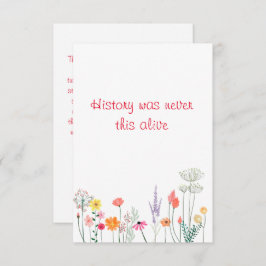 フローラ水彩先生履歴評価 サンキューカード