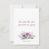 フローラ水彩先生履歴評価 サンキューカード (正面)