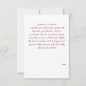 フローラ水彩先生履歴評価 サンキューカード (裏面)