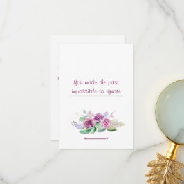 フローラ水彩先生履歴評価 サンキューカード