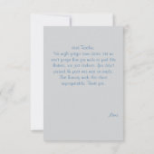 フローラ水彩先生履歴評価 サンキューカード (裏面)