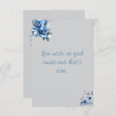 フローラ水彩先生履歴評価 サンキューカード (正面/裏面)