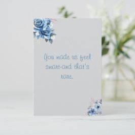 フローラ水彩先生履歴評価 サンキューカード