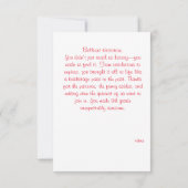 フローラ水彩先生履歴評価 サンキューカード (裏面)