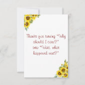 フローラ水彩先生履歴評価 サンキューカード (正面)