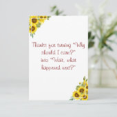 フローラ水彩先生履歴評価 サンキューカード (スタンド正面)