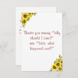 フローラ水彩先生履歴評価 サンキューカード