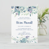 フローラ水彩冬引っ越しました発表 招待状 (スタンド正面)