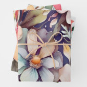 フローラ水彩包みシート ラッピングペーパーシート (インサイチュ)