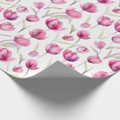 フローラ水彩包み紙- Tulips ラッピングペーパー (角)
