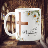 フローラ水彩十字洗礼 コーヒーマグカップ