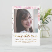 フローラ水彩卒業発表写真 案内状 (スタンド正面)