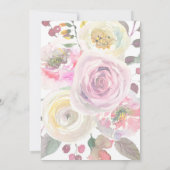 フローラ水彩卒業発表写真 案内状 (裏面)